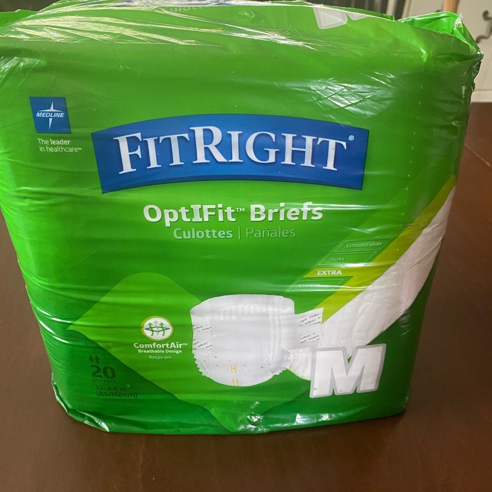 2 Packages FitRight OptiFit Briefs Medium
